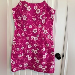 Walt Disney world pink floral dress